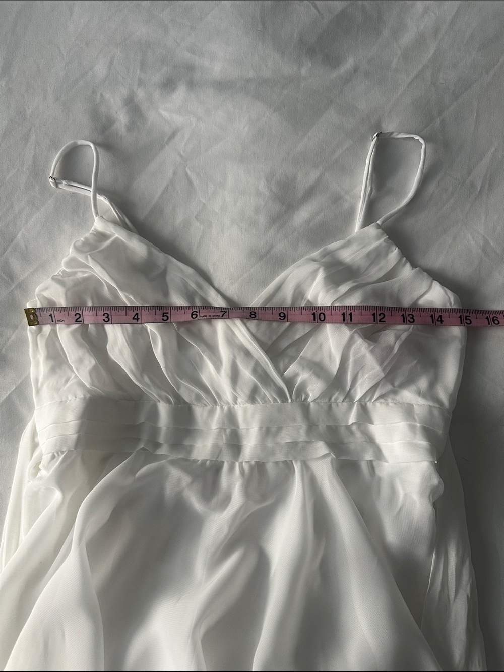 Altar'd State White Chiffon Double Layer Romper Dress Medium - Picture 12 of 14